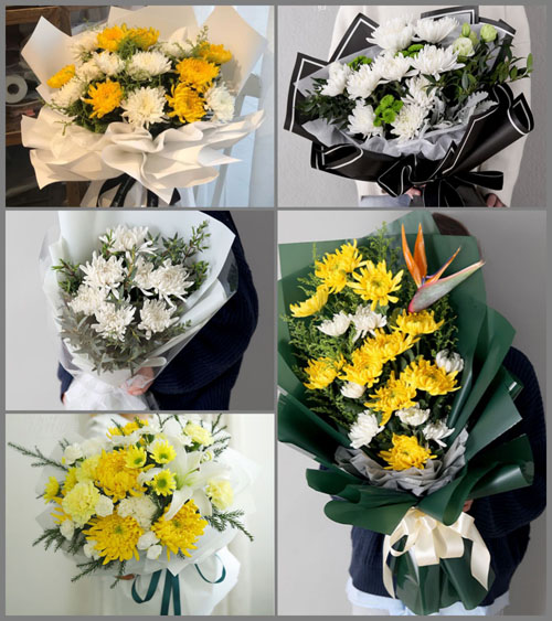 安徽池州市贵池区杏花村街道孔井社区白事花束代送